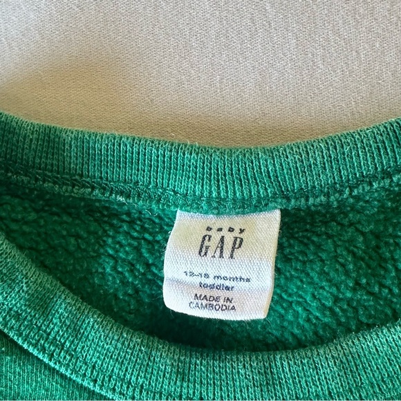 GAP Kids Green Dinosaur Soccer Sweatshirt - Picture 2 of 5